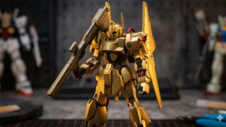 新生HGUC百式（REVIVE版）製作レビュー！金色の成型色と究極の可動域を徹底解析